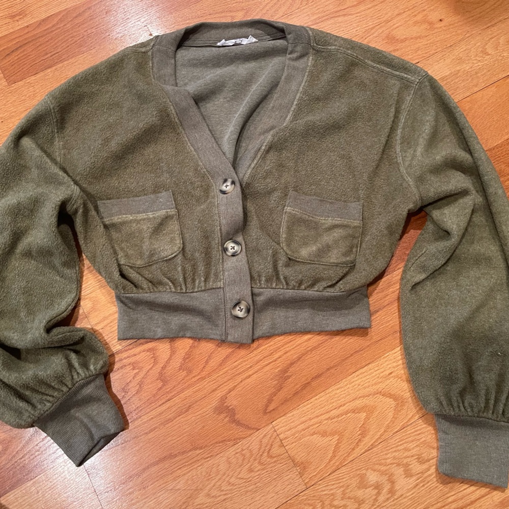Green sweater!